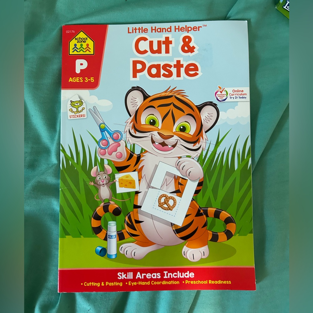 Orange Tiger Learning activity book